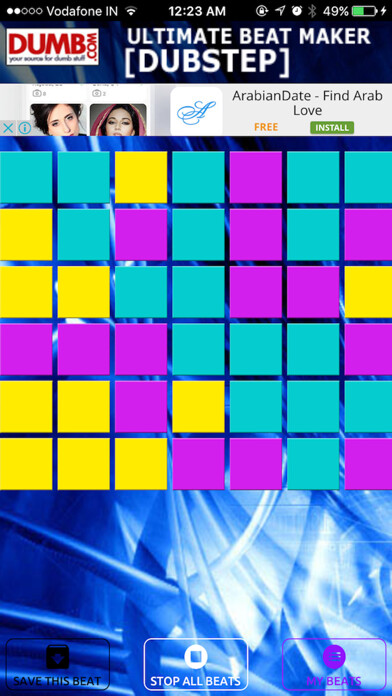 Emulate iPhone app Dumb.com - Ultimate Beat Maker [Dubstep] using MyAndroid
